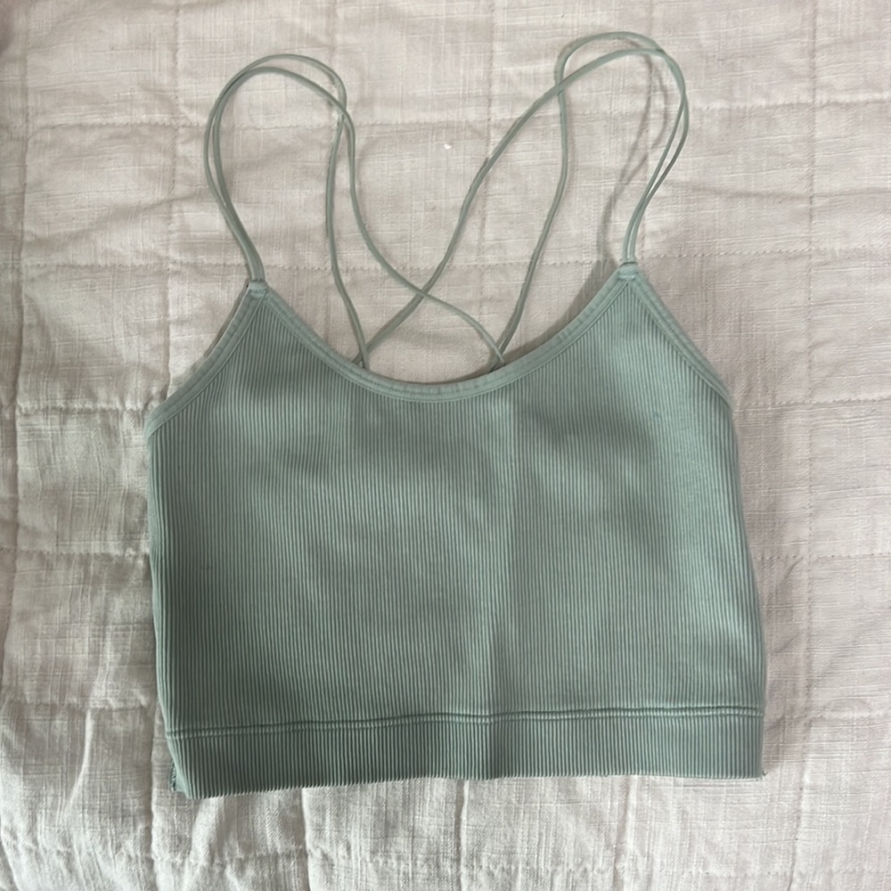 Pacsun/Gilly Hicks XS sage green bralette top